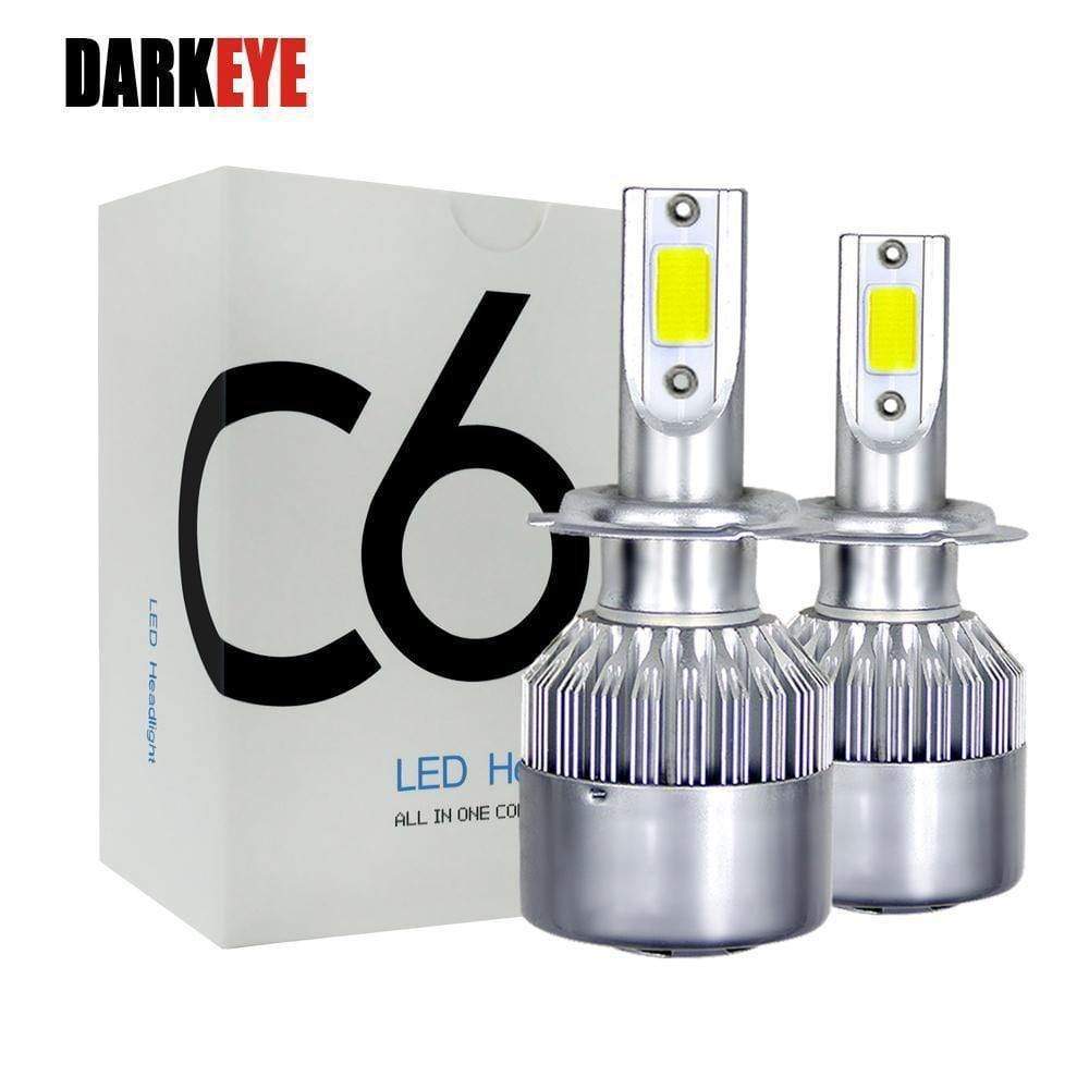 Planet Gates 2PCS H7 H4 LED H1 H9 H8 H11 Bulb 72W Headlights Auto Lamp With Fan Car COB Light 6000K White 12V Automobile LED lamp BH