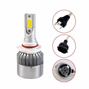Planet Gates 2PCS H7 H4 LED H1 H9 H8 H11 Bulb 72W Headlights Auto Lamp With Fan Car COB Light 6000K White 12V Automobile LED lamp BH