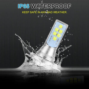 Planet Gates 2pcs H7 LED Bulbs Car Fog Lamp 1400LM Driving Lamp Replacement for Fog Lights 6000K White Auto DC 12V 24V