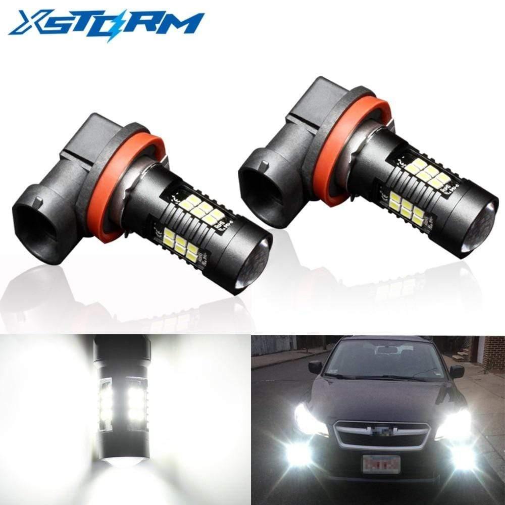 Planet Gates 2Pcs H8 H11 Led HB4 9006 HB3 9005 Fog Lights Bulb 3030SMD 1200LM 6000K White Car Driving Running Lamp Auto Leds Light 12V 24V