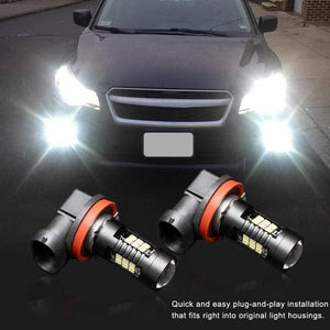 Planet Gates 2Pcs H8 H11 Led HB4 9006 HB3 9005 Fog Lights Bulb 3030SMD 1200LM 6000K White Car Driving Running Lamp Auto Leds Light 12V 24V