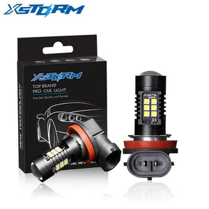 Planet Gates 2Pcs H8 H11 Led HB4 9006 HB3 9005 Fog Lights Bulb 3030SMD 1200LM 6000K White Car Driving Running Lamp Auto Leds Light 12V 24V
