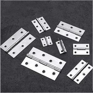 2Pcs Hinge Cabinet Doors Stainless Steel Flat  1 inch 1.5 inch 2inch 2.5 inch 3inch 4inch Windows Hinge Wooden Box Mini Hinge