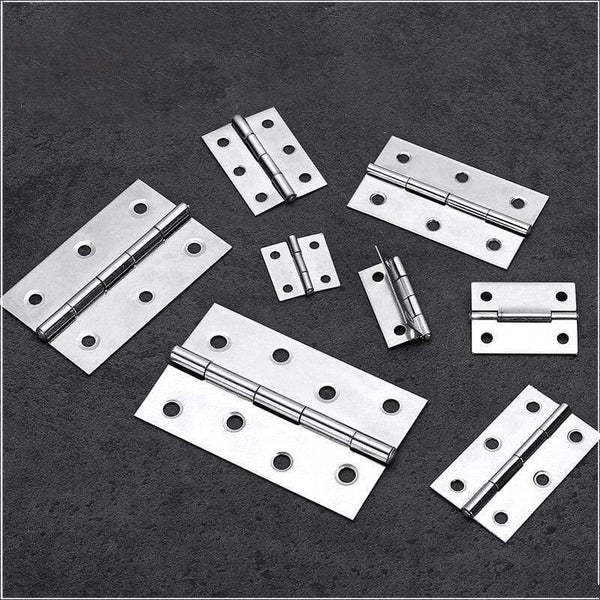 2Pcs Hinge Cabinet Doors Stainless Steel Flat  1 inch 1.5 inch 2inch 2.5 inch 3inch 4inch Windows Hinge Wooden Box Mini Hinge