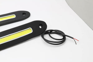 Planet Gates 2pcs LED COB DRL Flexible Silicone Daytime Running Lights  4 Styling External Waterproof Led Car Light Source