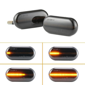 Planet Gates 2pcs LED Dynamic Side Indicator Marker Signal Light Lamp Sequential Flashing For Dacia Duster Dokker Lodgy Flowing Water LED