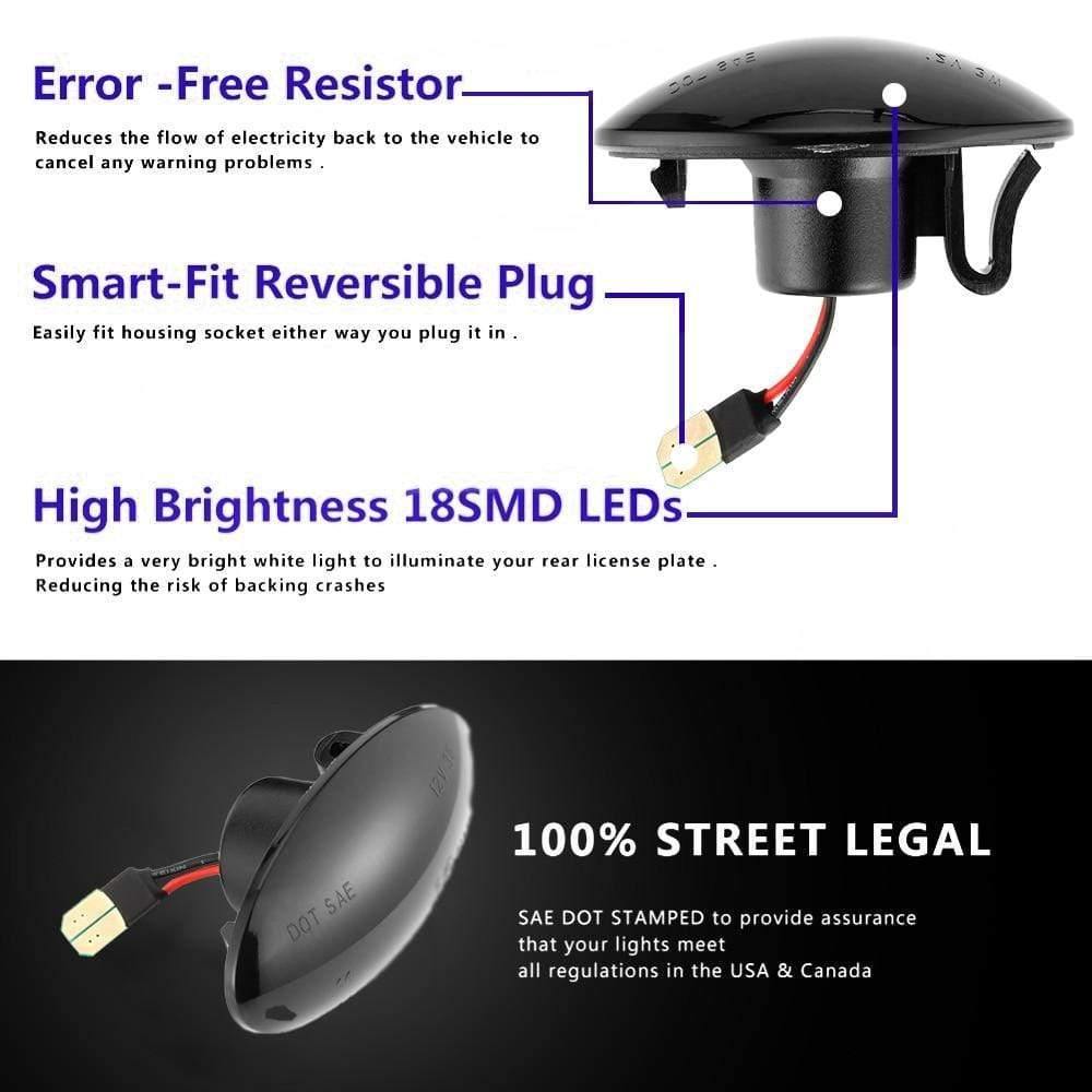 Planet Gates 2pcs Led Dynamic Side Marker Turn Signal Light For Nissan Cube Z12 Juke 2011 Leaf qashqai 2011-2013 Benz Smart