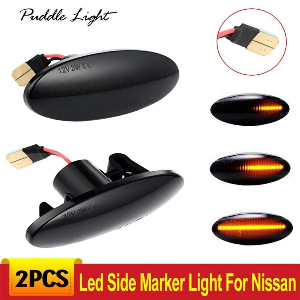 Planet Gates 2pcs Led Dynamic Side Marker Turn Signal Light For Nissan Cube Z12 Juke 2011 Leaf qashqai 2011-2013 Benz Smart