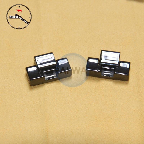 Planet Gates 2pcs/lot Black Ceramic Watch Strap Tail Grains Connect Parts for AR1400