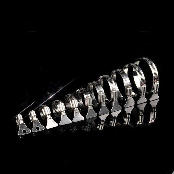 Planet Gates 2pcs/lot Stainless Steel 304 Worm Drive Hose Clamp - Fuel Pipe Tube Clips water