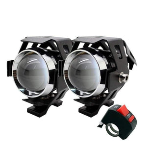 Planet Gates 2Pcs/Lot SUNKIA LED Headlight High Power 125w Motorcycle Projector Lamp U5 3 Modes 3000LM Motorbike Head Fog Lamp Free Shipping