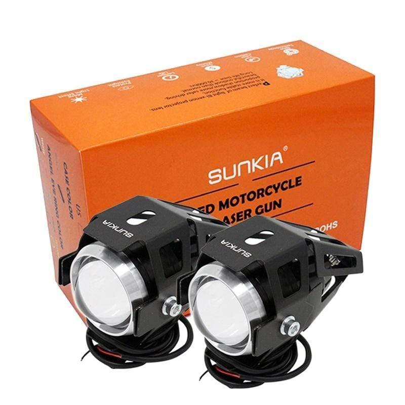 Planet Gates 2Pcs/Lot SUNKIA LED Headlight High Power 125w Motorcycle Projector Lamp U5 3 Modes 3000LM Motorbike Head Fog Lamp Free Shipping