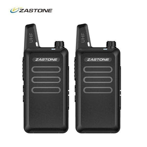 Planet Gates 2Pcs/lot Zastone ZT-X6 UHF 400-470 MHz Black handheld Communication Equipment Mini Radio Set Portable Small Walkie Talkie X6