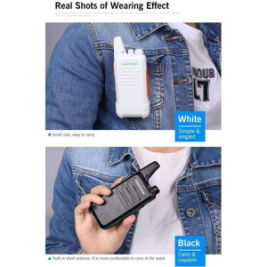 Planet Gates 2Pcs/lot Zastone ZT-X6 UHF 400-470 MHz Black handheld Communication Equipment Mini Radio Set Portable Small Walkie Talkie X6