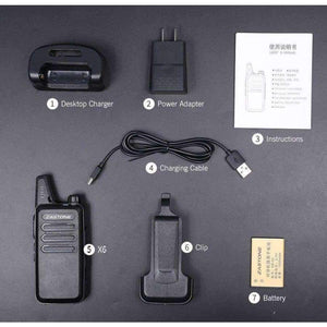 Planet Gates 2Pcs/lot Zastone ZT-X6 UHF 400-470 MHz Black handheld Communication Equipment Mini Radio Set Portable Small Walkie Talkie X6