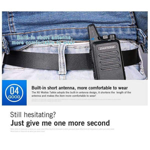 Planet Gates 2Pcs/lot Zastone ZT-X6 UHF 400-470 MHz Black handheld Communication Equipment Mini Radio Set Portable Small Walkie Talkie X6