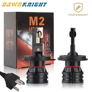 Planet Gates 2PCS M2 Car Led Headlight H4 H7 H8 H9 H11 9005 Hb3 9006 Hb4 9012 Led Lamp  CSP CHIP Turbo Led 6500K 12000LM Mini Size 12V 24V