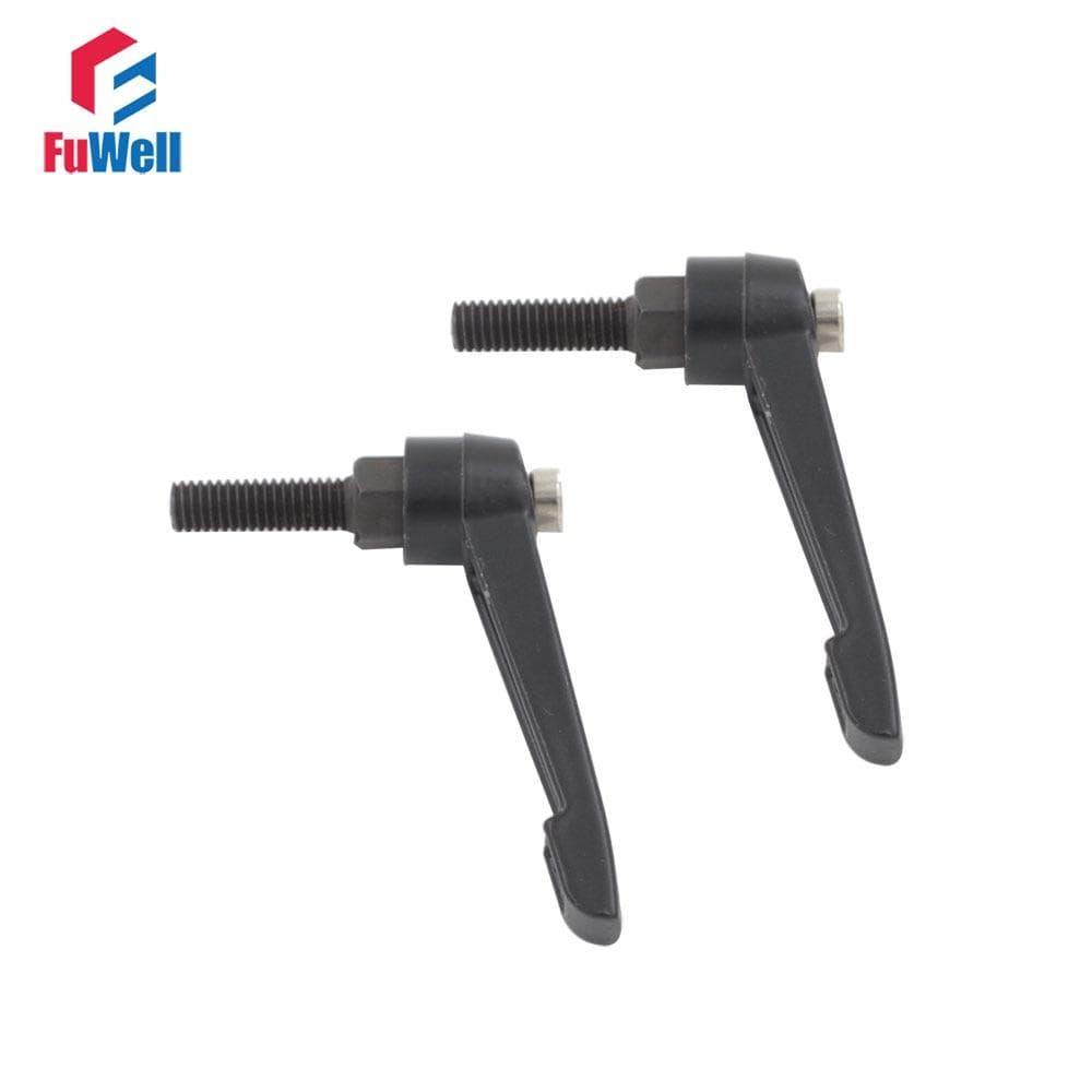 2pcs M8 Male Thread Adjustable Handles Lever 16/20/25/30/35/40/45/50/55/60/70/80mm Thread Length Adjutable Clamping Handle Knob