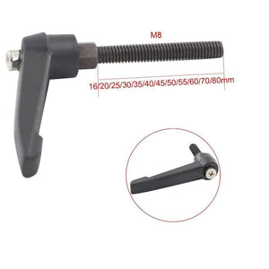 2pcs M8 Male Thread Adjustable Handles Lever 16/20/25/30/35/40/45/50/55/60/70/80mm Thread Length Adjutable Clamping Handle Knob