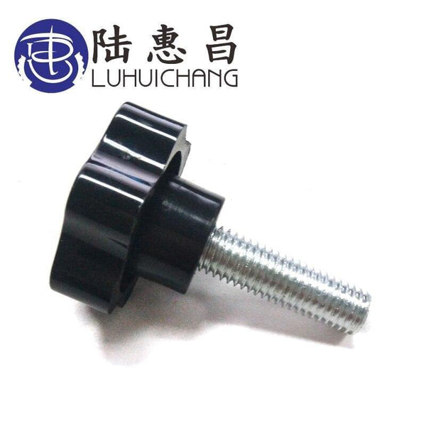 2pcs M8 Thread Star Shaped Clamping Nuts Knob For Industry Equipment Bakelite Plastic Head Handle Screw Head diameter 48#