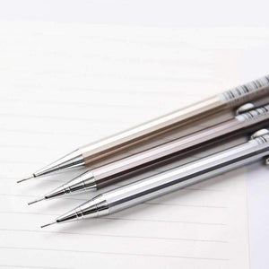 Planet Gates 2Pcs Metal Mechanical Pencil Set 0.5mm / 0.7mm HB Automatic Pencils Writing Sketch Drawing Pen Kawaii School Supplies Pencills