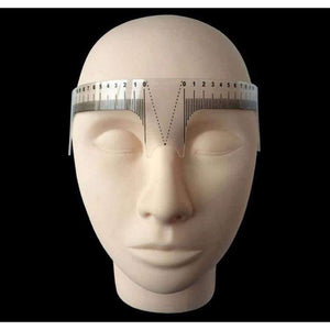 Planet Gates 2PCS Plastic Eyebrow Ruler Tattoo Permanent Makeup Radian Ruler Shaping Tool Beginner Tatoo Eyebrows Foot Positioning Nose Semi