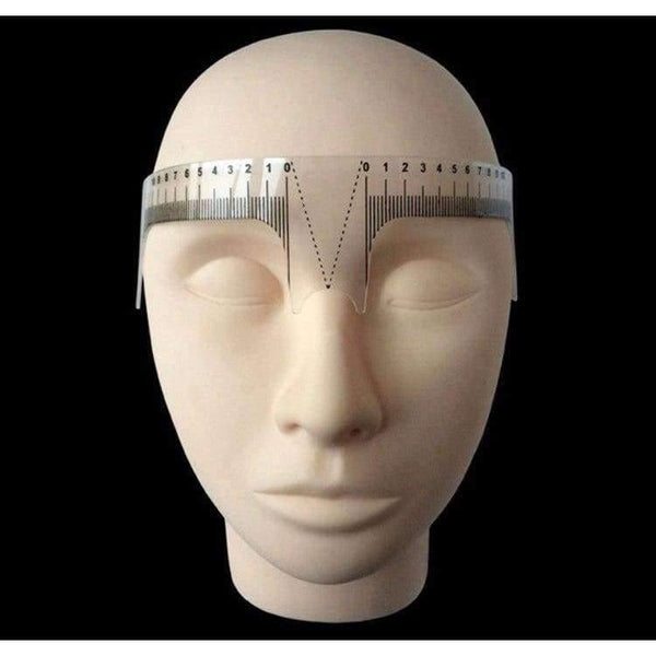Planet Gates 2PCS Plastic Eyebrow Ruler Tattoo Permanent Makeup Radian Ruler Shaping Tool Beginner Tatoo Eyebrows Foot Positioning Nose Semi