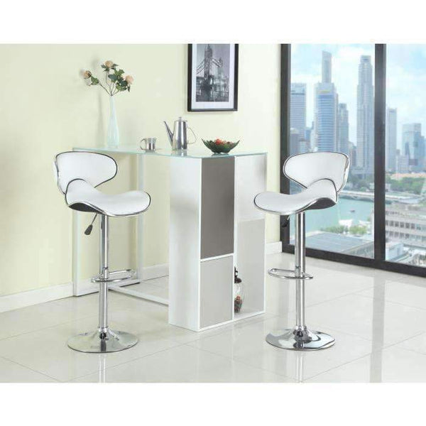 Planet Gates 2pcs PU Leather Swivel Bar Stools Chairs Height Adjustable Swivel Modern Style Kitchen Counter Pub Chair Barstools 5 Colors HWC