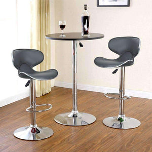Planet Gates 2pcs PU Leather Swivel Bar Stools Chairs Height Adjustable Swivel Modern Style Kitchen Counter Pub Chair Barstools 5 Colors HWC