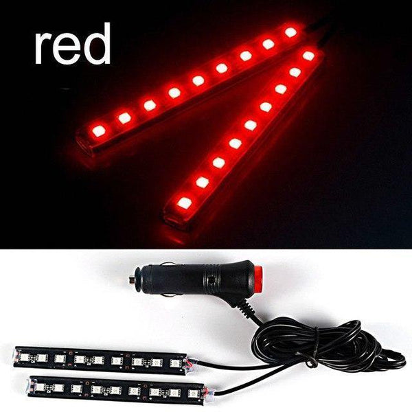 Planet Gates 2pcs red 4pcs/2pcs auto led light RDL 5050SMD Decorative Lamp car light Car Interior Lighting car styling 12V