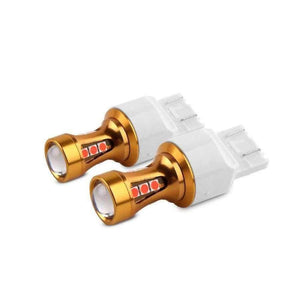 Planet Gates 2pcs Red High Power 15SMD 3030 LED 7443 T20 W21/5W Car Bulbs For Signal Lights Tail Lights Brake Lights Bright Red