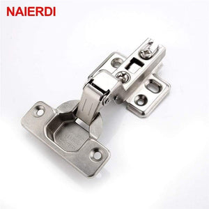 2PCS  Rustless Iron Hinge Two Force Cabinet Cupboard Door Hinges Universal Size Hinge For Kitchen Home Furniture Hardware
