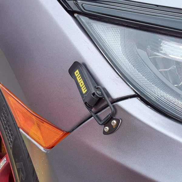 Planet Gates 2PCS Security Hook Lock Clip Kit Car Quick Release Bumper Buckle Fasteners Trunk Front Rear Fender Bumper Hatch Buckle Fastener