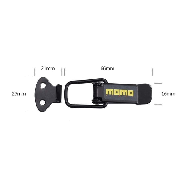 Planet Gates 2PCS Security Hook Lock Clip Kit Car Quick Release Bumper Buckle Fasteners Trunk Front Rear Fender Bumper Hatch Buckle Fastener