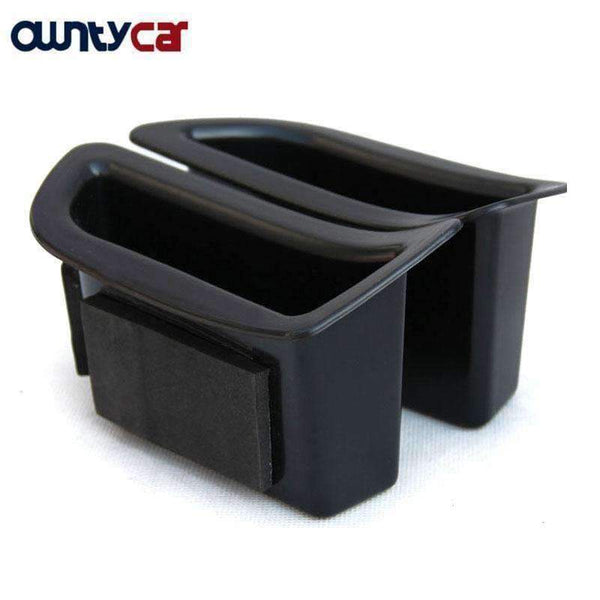 Planet Gates 2Pcs/set Black Front Door Handle Storage Box Container Holder Tray Car Accessories For Volvo V40 V40CC