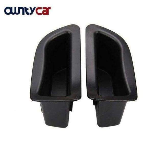 Planet Gates 2Pcs/set Black Front Door Handle Storage Box Container Holder Tray Car Accessories For Volvo V40 V40CC
