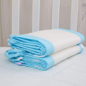 Planet Gates 2Pcs/Set Breathable Summer Baby Bedding Bumper Collision Half Around baby bumper crib set Cotton Printing Mesh Safety Rails