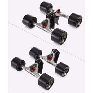 Planet Gates 2pcs / Set Skateboard Truck With 70*50mm Skate Wheel + Riser Pad + ABEC - 9 bearings  Installing Tool for Skateboard