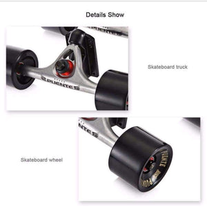 Planet Gates 2pcs / Set Skateboard Truck With 70*50mm Skate Wheel + Riser Pad + ABEC - 9 bearings  Installing Tool for Skateboard