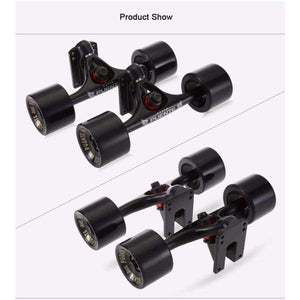 Planet Gates 2pcs / Set Skateboard Truck With 70*50mm Skate Wheel + Riser Pad + ABEC - 9 bearings  Installing Tool for Skateboard