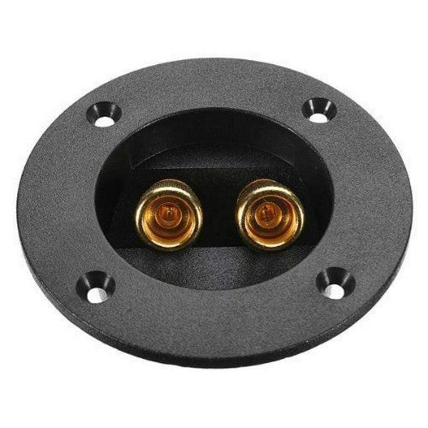 2Pcs/set Subwoofer Speaker Box Terminal Round Cup Connector For 4mm Banana Plugs