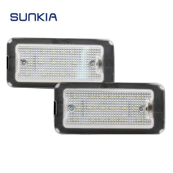Planet Gates 2Pcs/Set SUNKIA LED License Plate Lamp Light for FIAT 500 500C 2009-2015 Car Styling Error Free Canbus Pure White