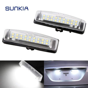 Planet Gates 2Pcs/Set SUNKIA LED Number License Plate Lights For Lexus IS200 IS300 LS430 GS300 GS430 GS400 ES300 ES330 RX300 RX330 RX350