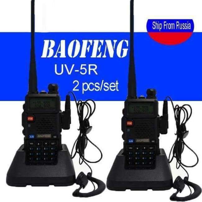 Planet Gates 2pcs/set UV 5R Portable Dual band VHF UHF two way 5W ham cb radio uv-5r Walkie Talkie Communications equipment uv5r
