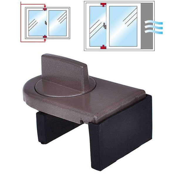 Planet Gates 2pcs sliding doors and windows limiter plastic steel rotary switch lock sliding window blocker hardware accessories