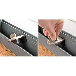 Planet Gates 2pcs sliding doors and windows limiter plastic steel rotary switch lock sliding window blocker hardware accessories