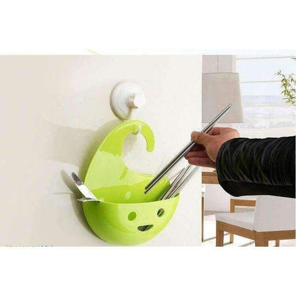 Planet Gates 2pcs Smile Face Hanging Storage Basket stackable storage rack Shower Bath Organizer  bathroom kitchen  accessories