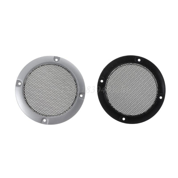 Planet Gates 2PCS Speaker Grills 3" Protective Subwoofer Frame Grille Cover Steel Mesh Decorative Circle DIY Accessories