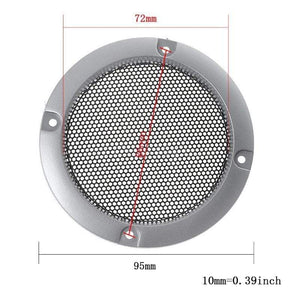 Planet Gates 2PCS Speaker Grills 3" Protective Subwoofer Frame Grille Cover Steel Mesh Decorative Circle DIY Accessories
