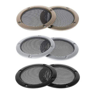 Planet Gates 2PCS Speaker Grills 3" Protective Subwoofer Frame Grille Cover Steel Mesh Decorative Circle DIY Accessories